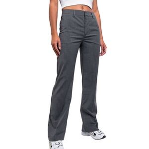 MADLADY High Waist Suit Pants - Erin Pinstripe SHORT
